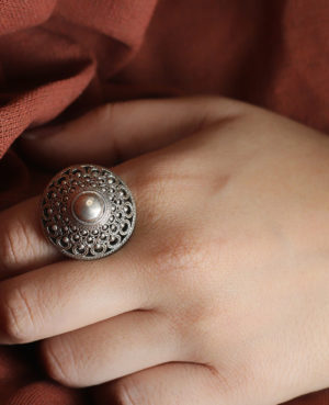 Modish adjustable silver ring | Stylish silver ring