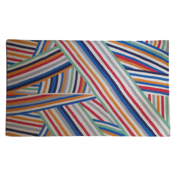 Rainbow Stripes Rug | Colourfull Floor Carpet