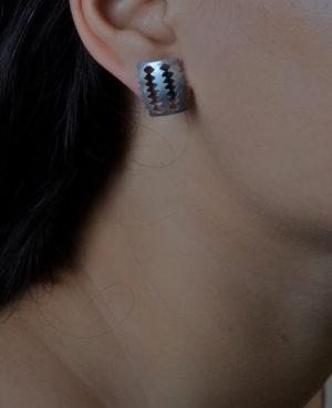 Blade pattern studs | Trendy ear piece