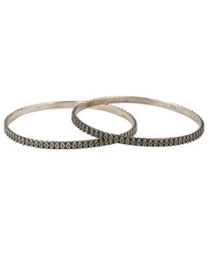 Silver bangle with Diamond design _ Cutwork silver bangle (1)