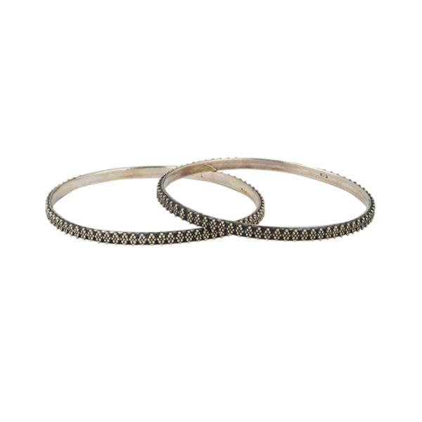 Silver bangle with Diamond design _ Cutwork silver bangle (1)