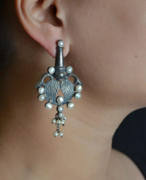 pearl Silver Classy earring