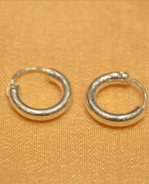 Hoop Earrings | Dashing Silver circle earring