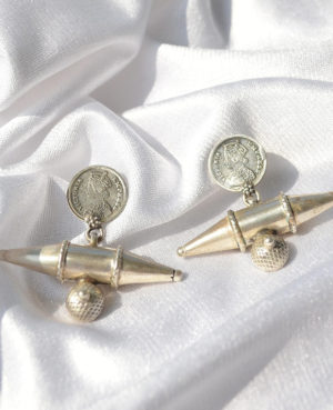 Tribal yet Trendy Silver Earring | Dazzling Silver Stud