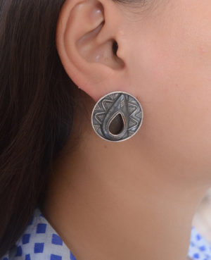 Tribal Ear stud | silver stud