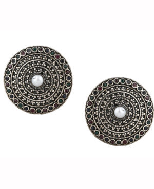 Designer ear stud | Temple ceiling motif ear stud