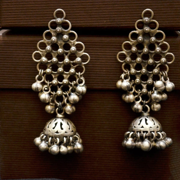 Mesh Jhumki With Ghungroo base