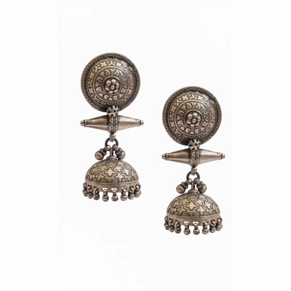 Fine artistic Design silver Jhumki