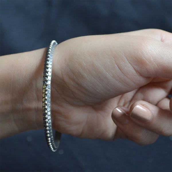 classy silver bangle