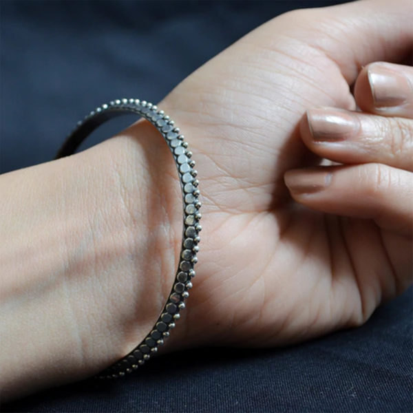 classy silver bangle