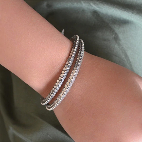 classy silver bangle