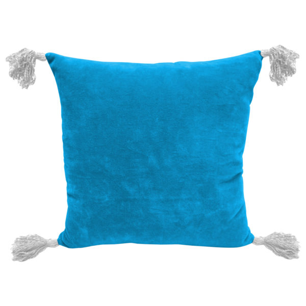 White Tassels Cushion Cover | Cotton-Velvet Cover for Cushion