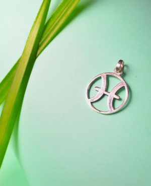 Pisces zodiac pendant | SIlver Zodiac Pendant