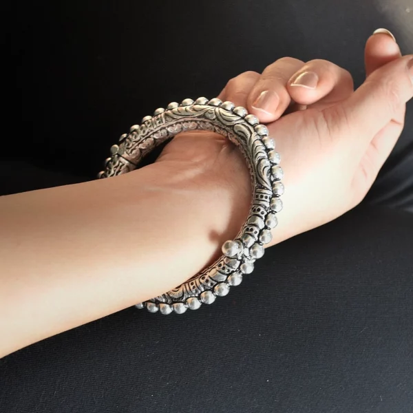 Antique silver kada | Occasional wear Silver Kada